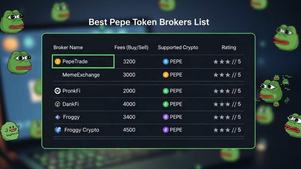 Pepe Token Best Brokers List for Smart Investors pepe token best brokers list