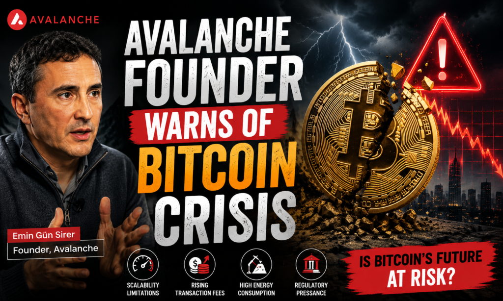 Avalanche Founder Warns of Bitcoin