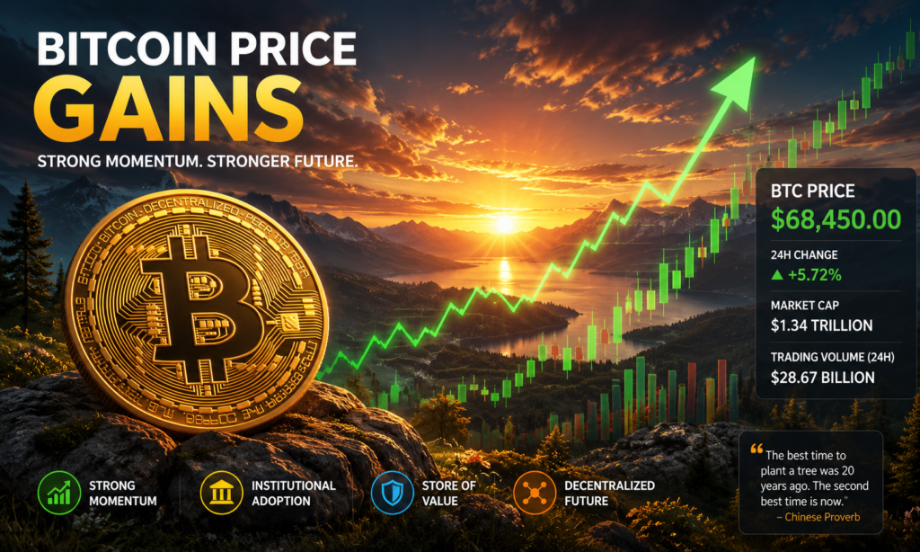 Bitcoin Price Gains