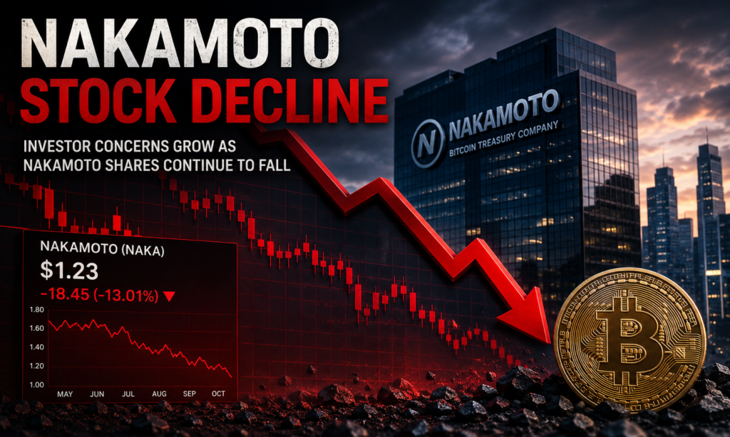 Nakamoto stock decline