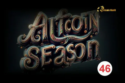 Altcoin Season Index at 46 Bitcoin Still Leads Altcoin Season Index at 46
