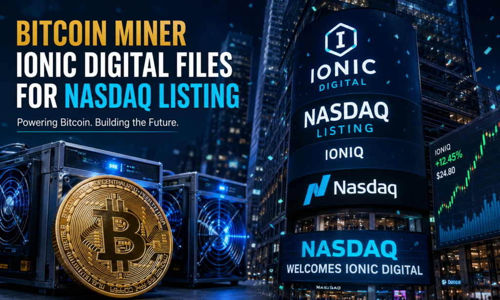 Bitcoin Miner Ionic Digital Files for Nasdaq Listing Bitcoin miner Nasdaq listing