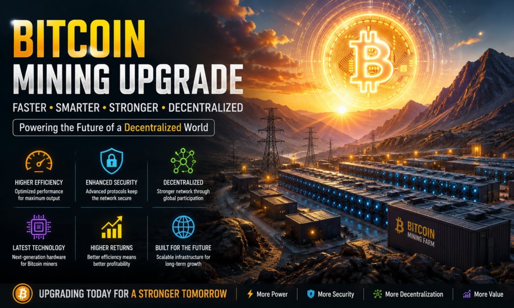 Bitcoin mining upgrade