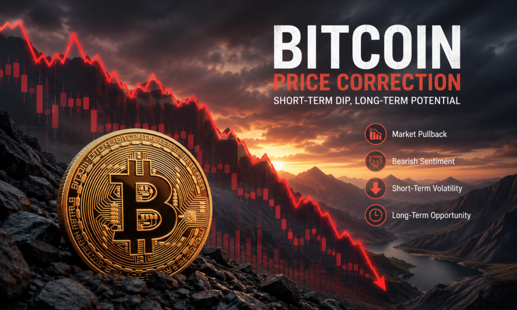 Bitcoin price correction